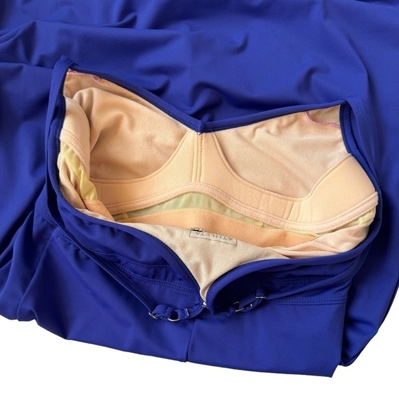 Athleta Blue Shorebreak Swim Dress, Size XS - Picture 5 of 9